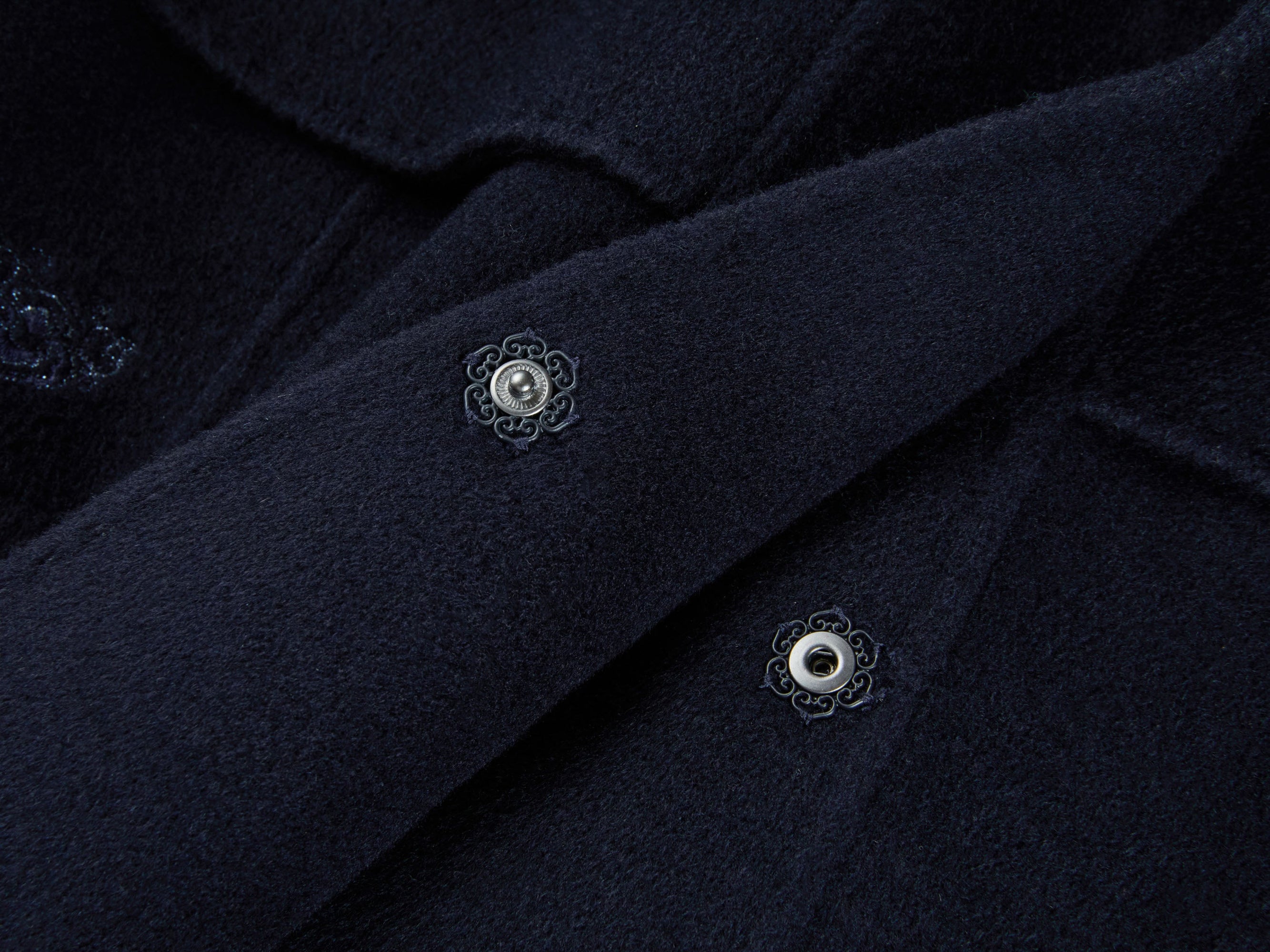 Wool Cashmere Coat | Navy