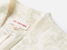 Mulberry Silk Wool Jacquard Blazer Coat | Beige