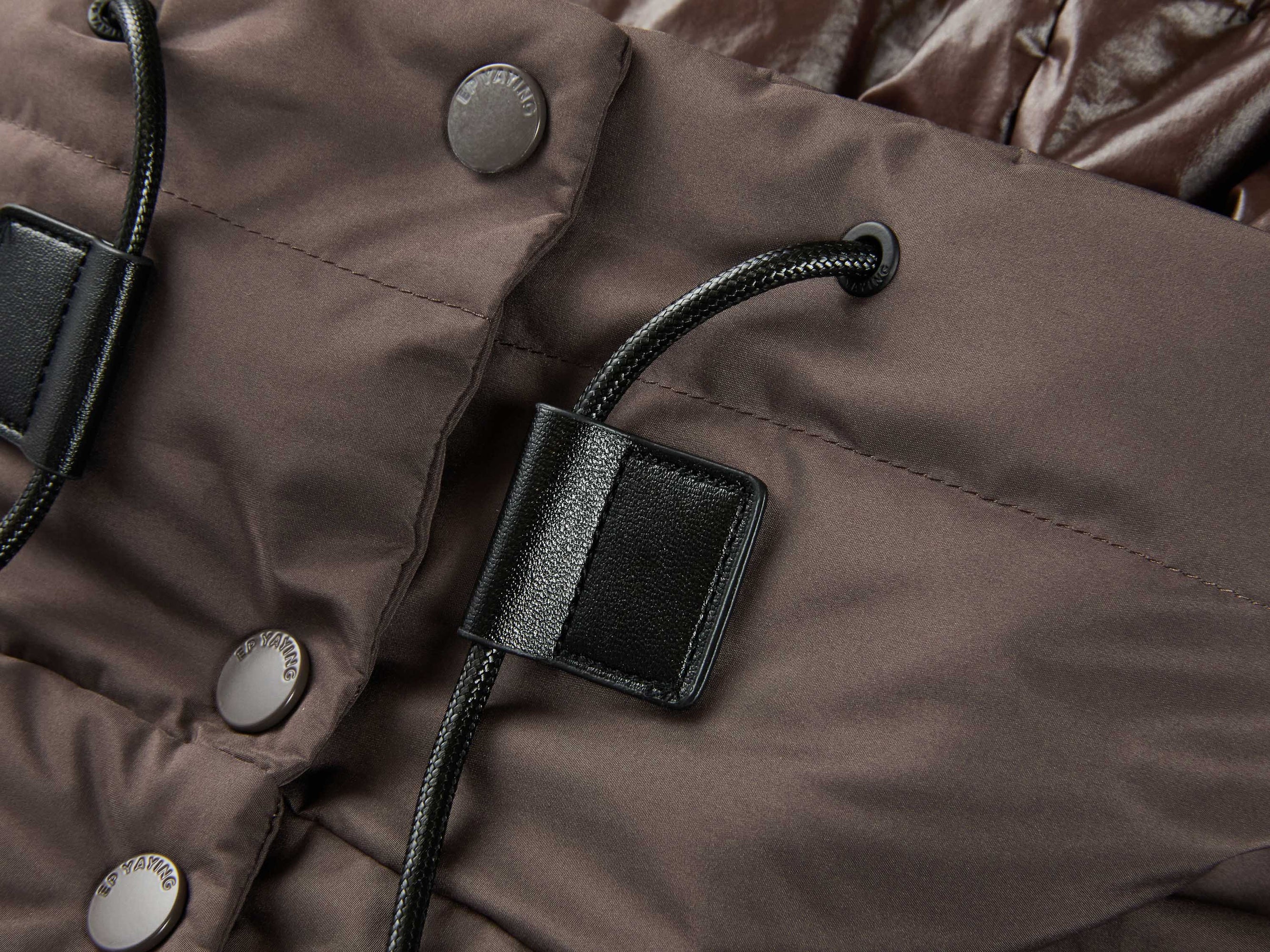 Long Down Coat | Brown