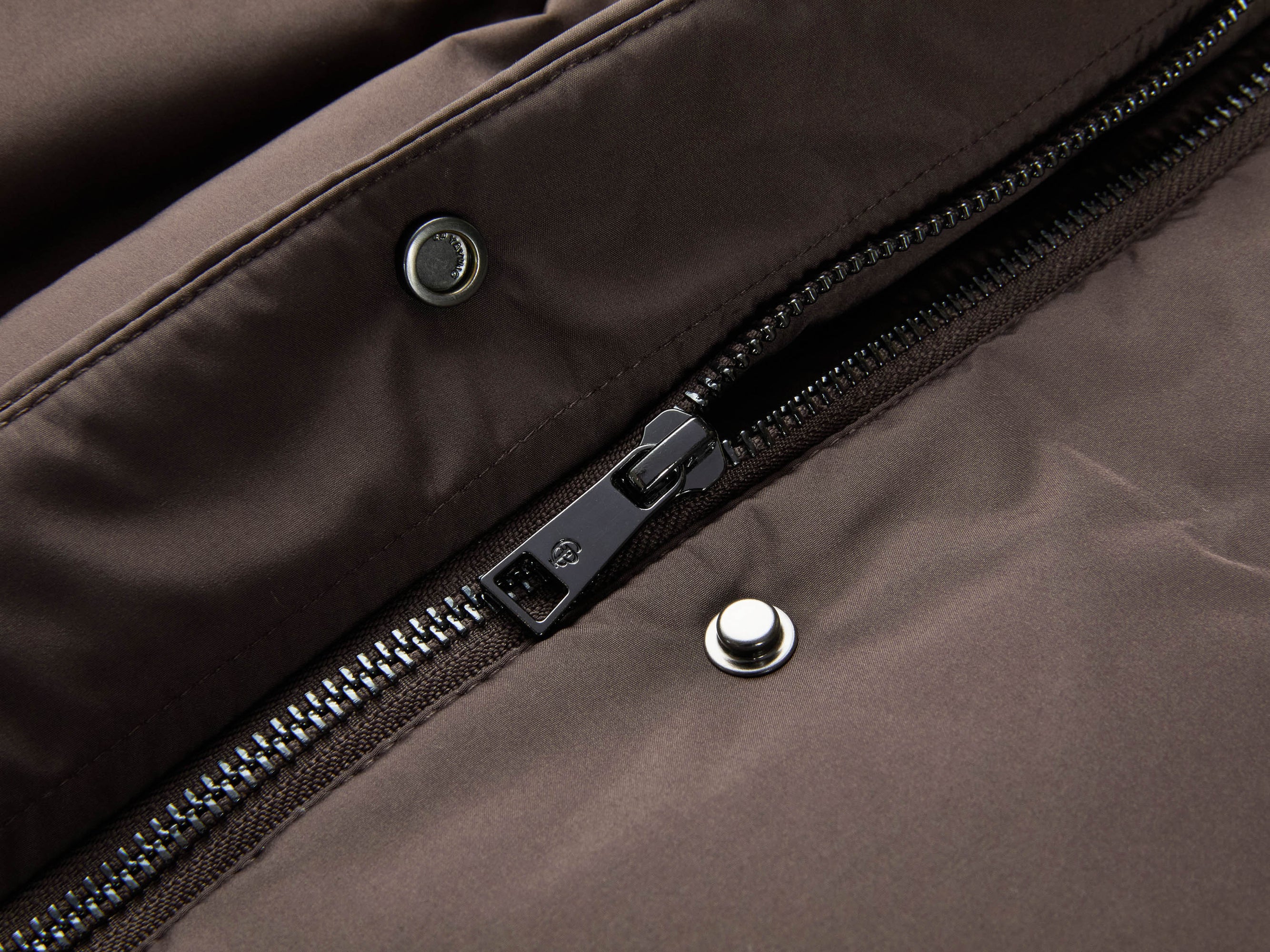 Long Down Coat | Brown