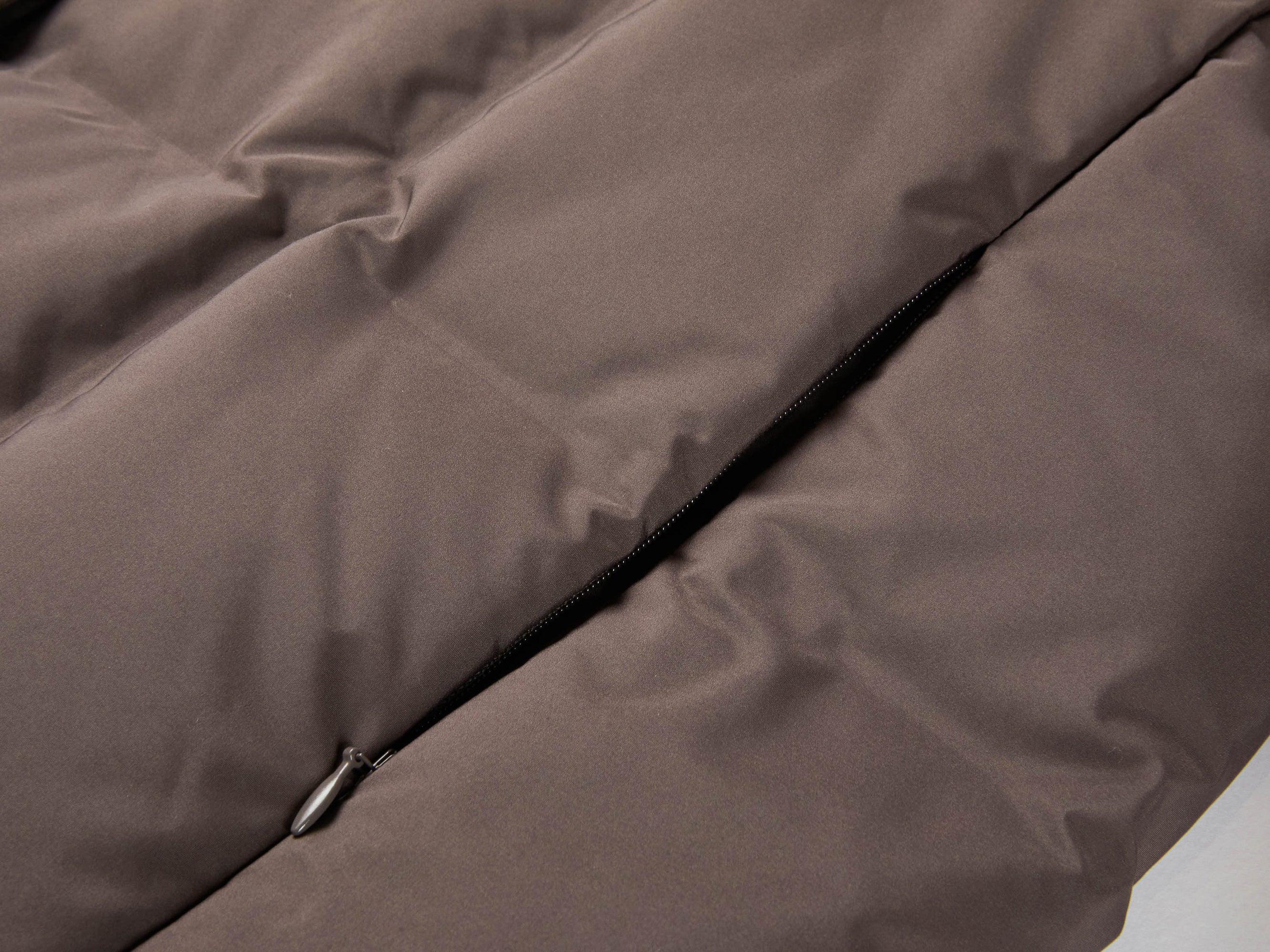 Long Down Coat | Brown