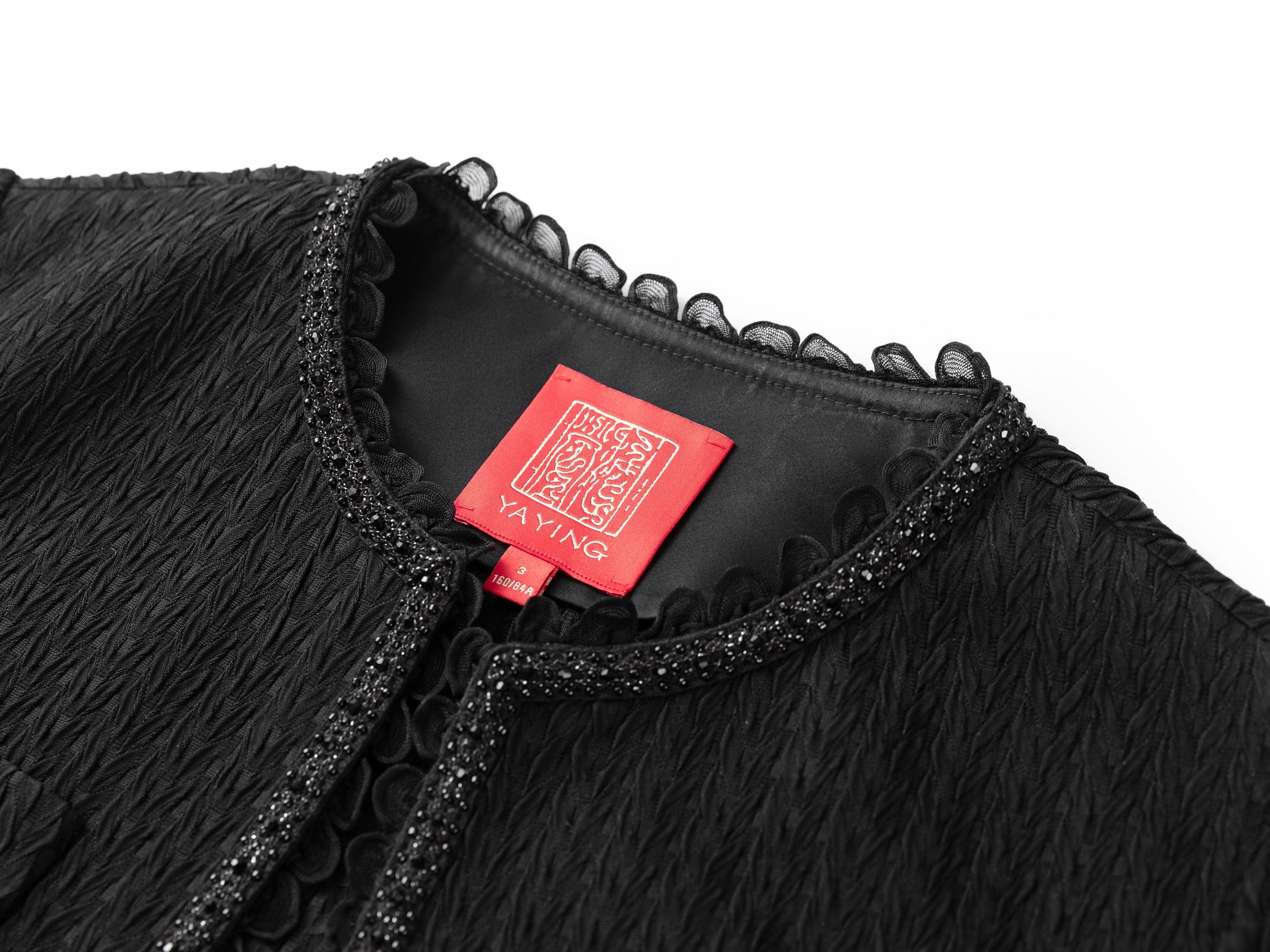 Acetate Lightweight Short-Sleeve Coat | Black