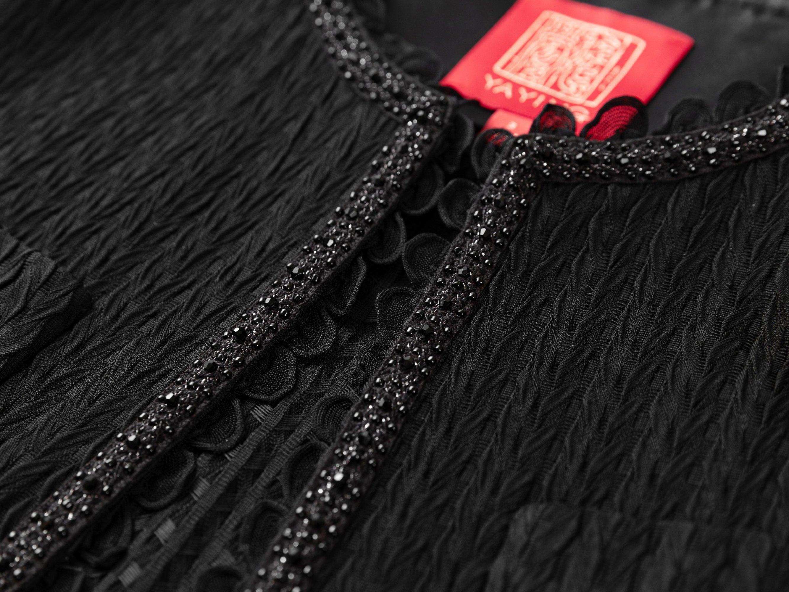 Acetate Lightweight Short-Sleeve Coat | Black