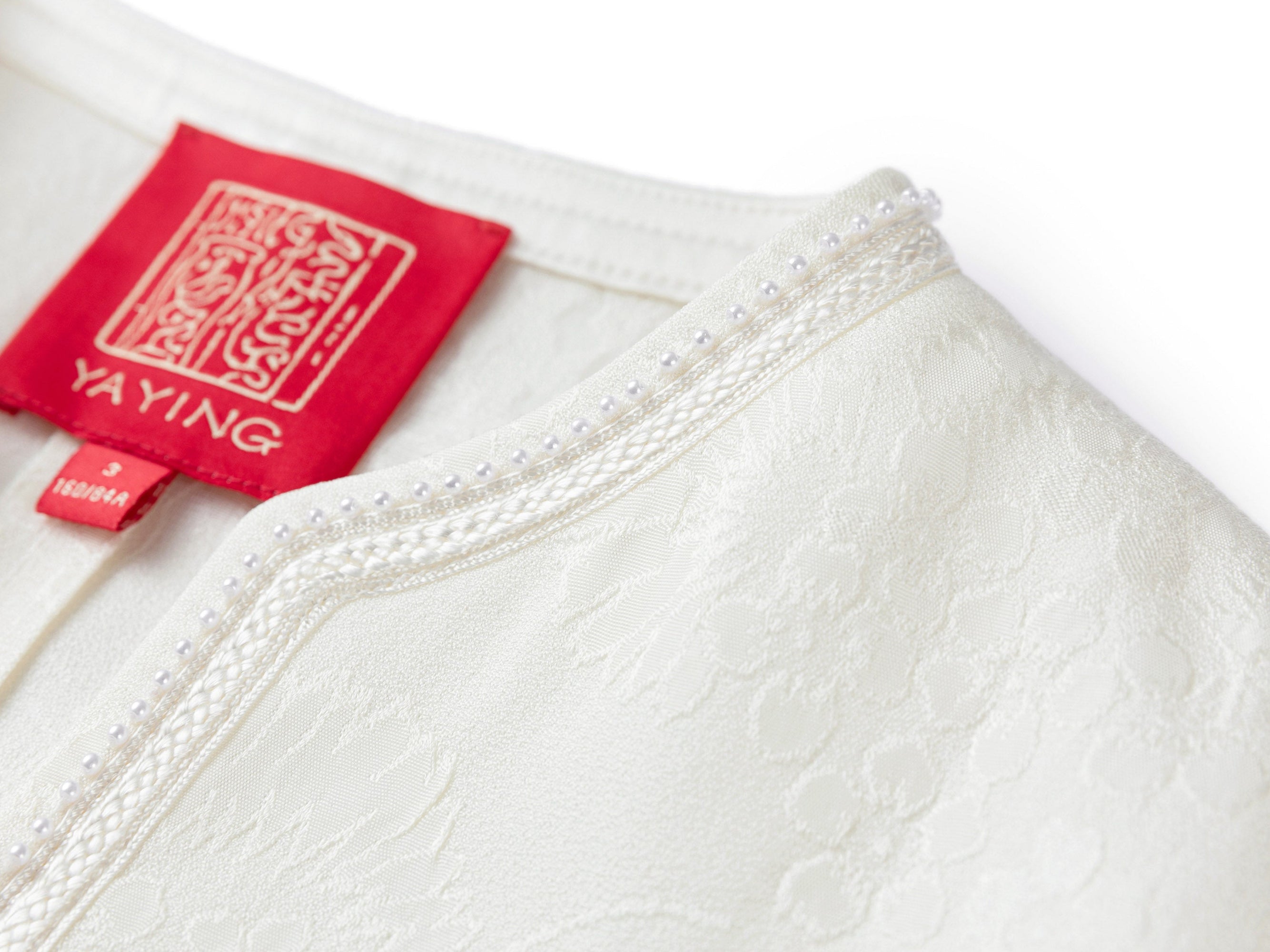 Jacquard Waist-Defining Blazer Coat | White