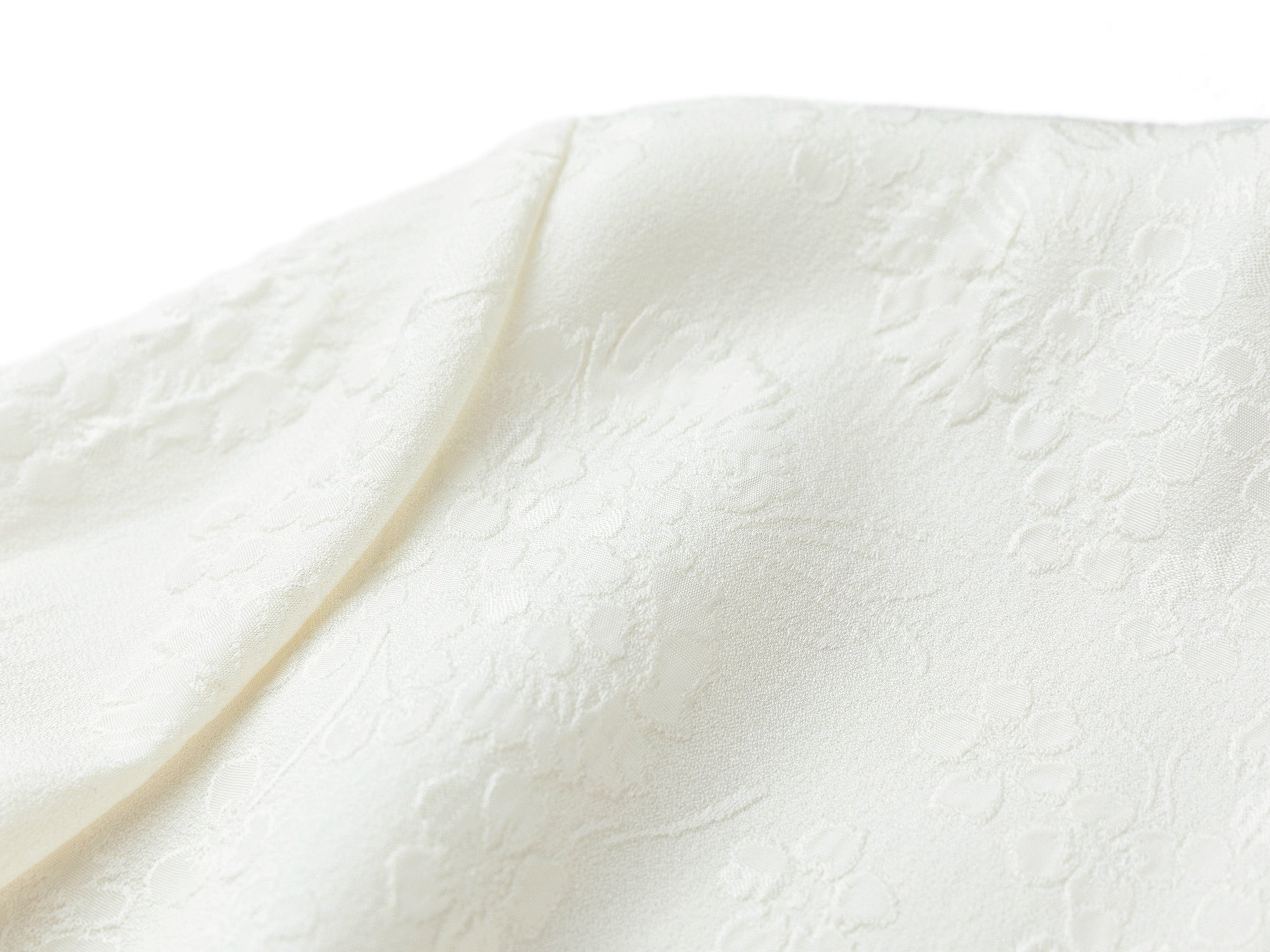 Jacquard Waist-Defining Blazer Coat | White