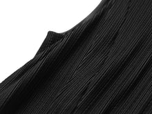 Round Neck Sleeveless Elegant Waist-Defining Dress | Black