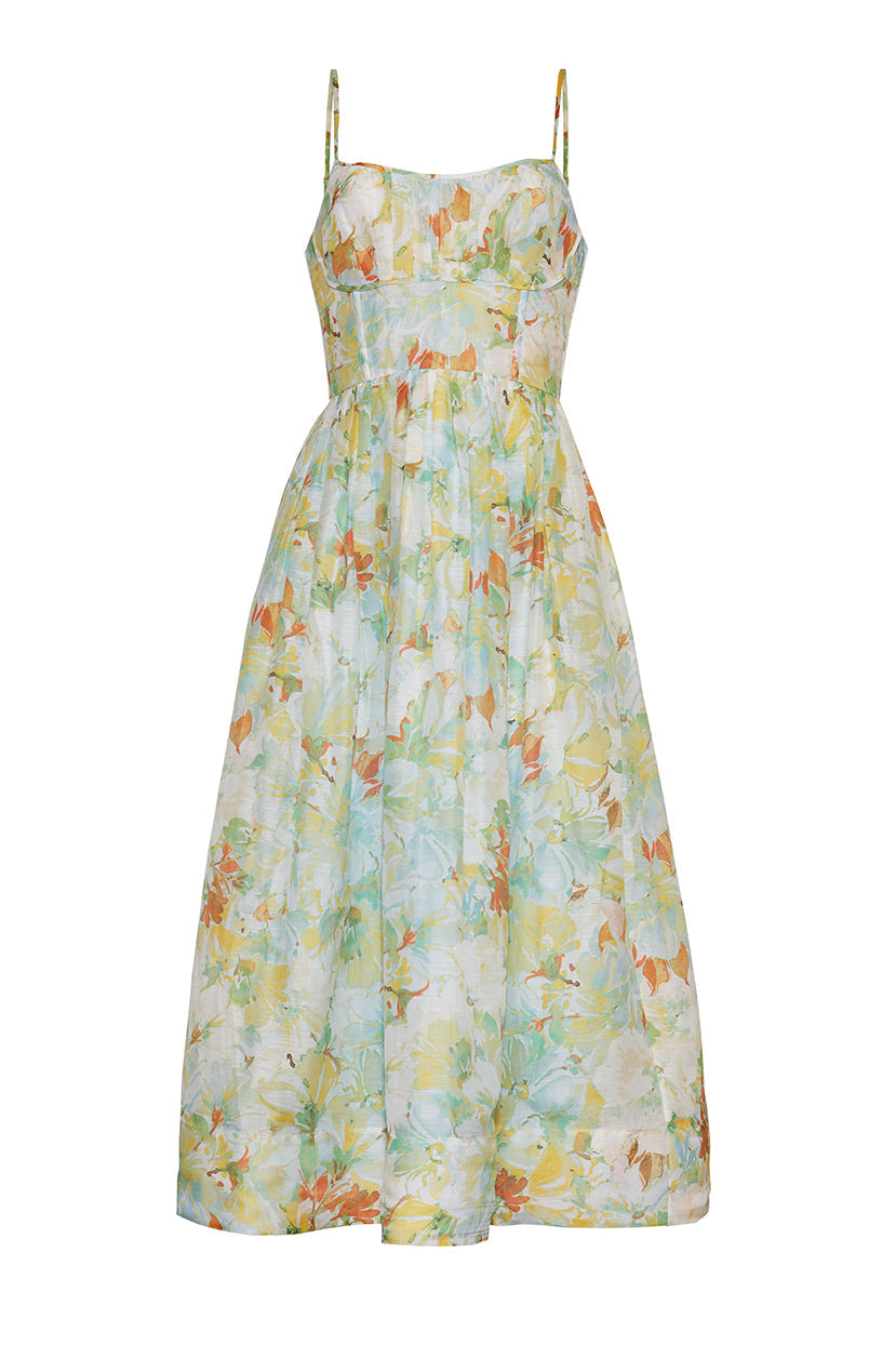 Alba Midi Dress | Terra Light Blue
