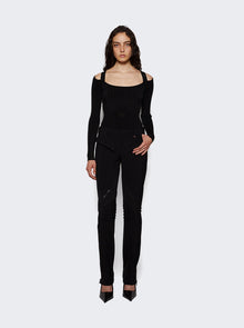 Women | Mugler | Sculpting Knit Bodysuit | Black