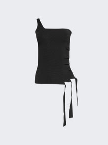 Women | Mugler | Bandage Knitted Top | Black