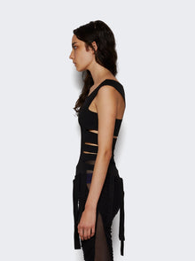 Women | Mugler | Bandage Knitted Top | Black