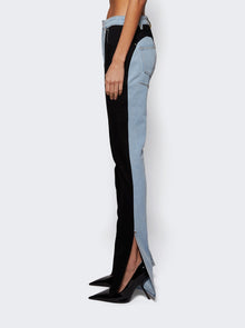Women | Mugler | Bi-color Skinny Jeans Tokyo Blue & Black