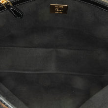 Fendi | Pre-Owned Shearling Pequin Baguette Satchel | Black