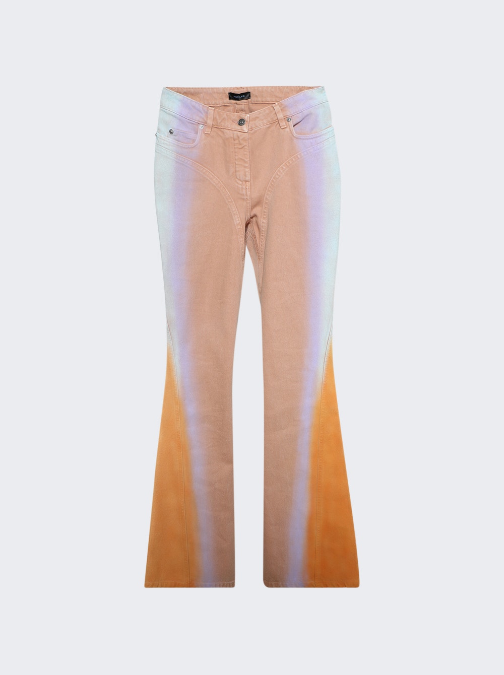 Women | Mugler | Flared Jeans & Orange Blue & Lilac