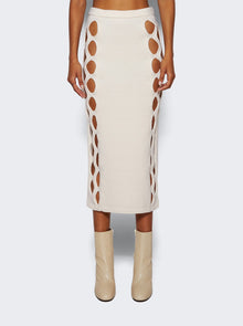 Diotima | Steer Cut-out Skirt | Ivory