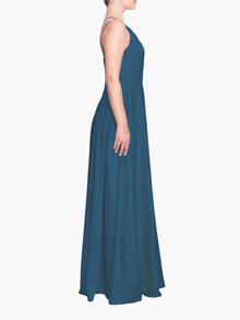 Barletta One-Shouder Gown | Dusty Blue