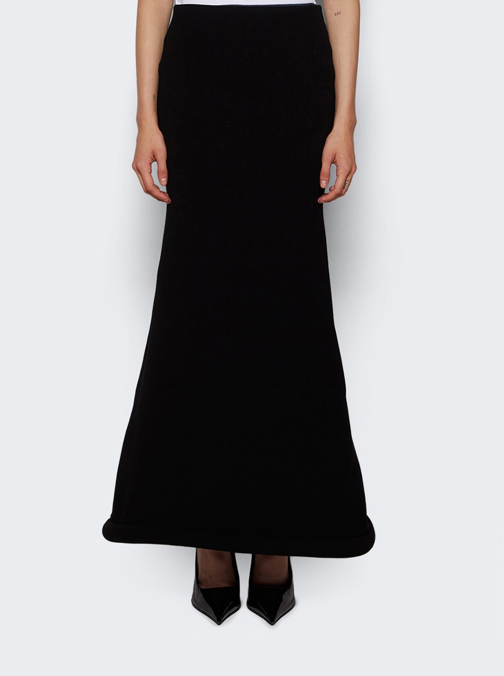 Women | Jean Paul Gaultier | Long Skirt With Foam Detail | Black