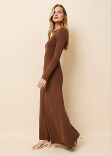Dora Dress Coconut - Solid & Striped