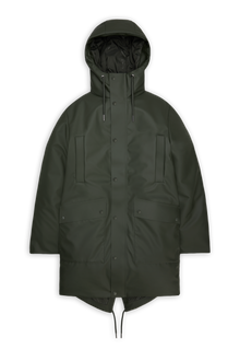 Rains Nome Long Parka Green Jacket