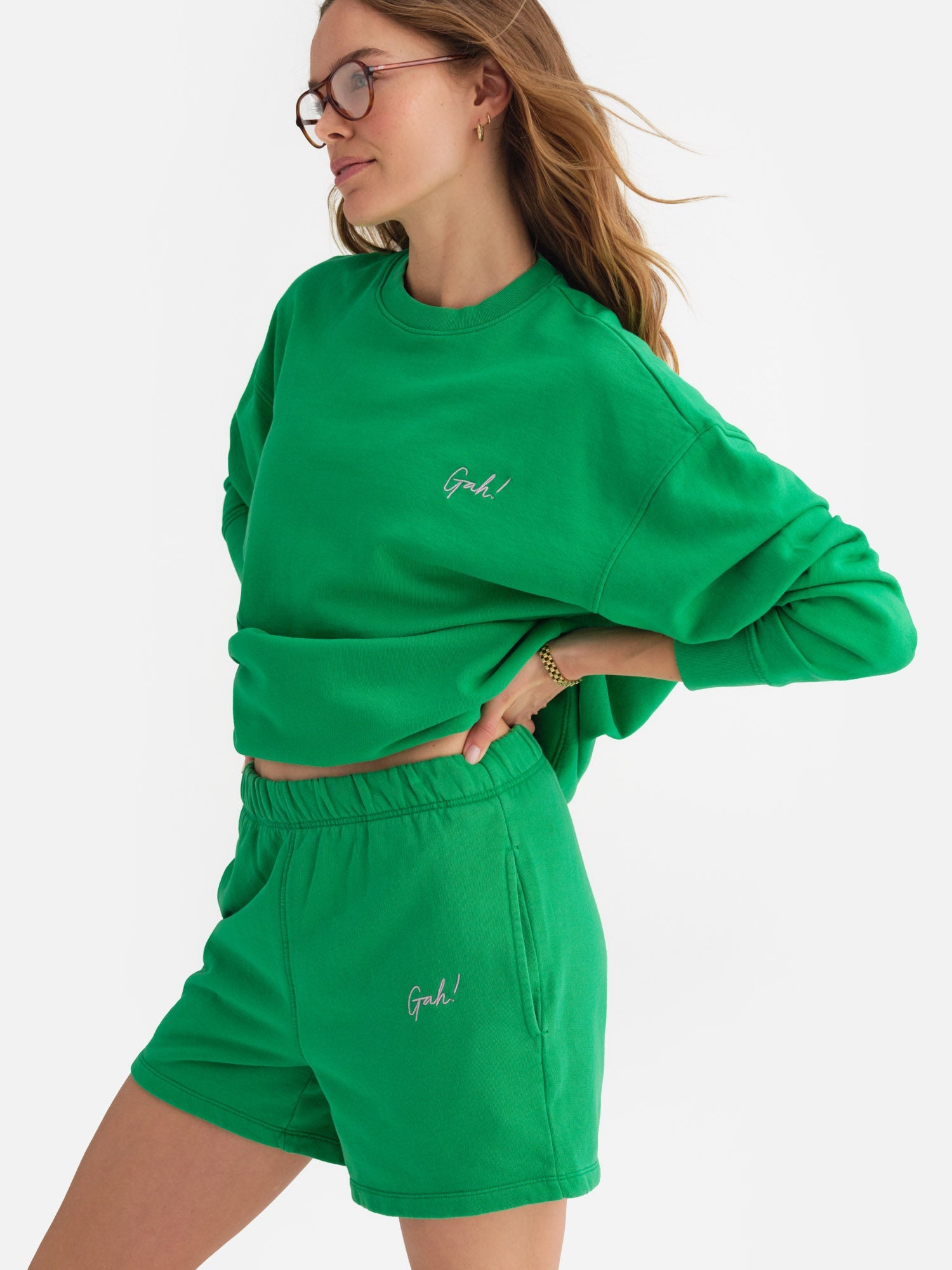 Organic Fleece Short | Basil