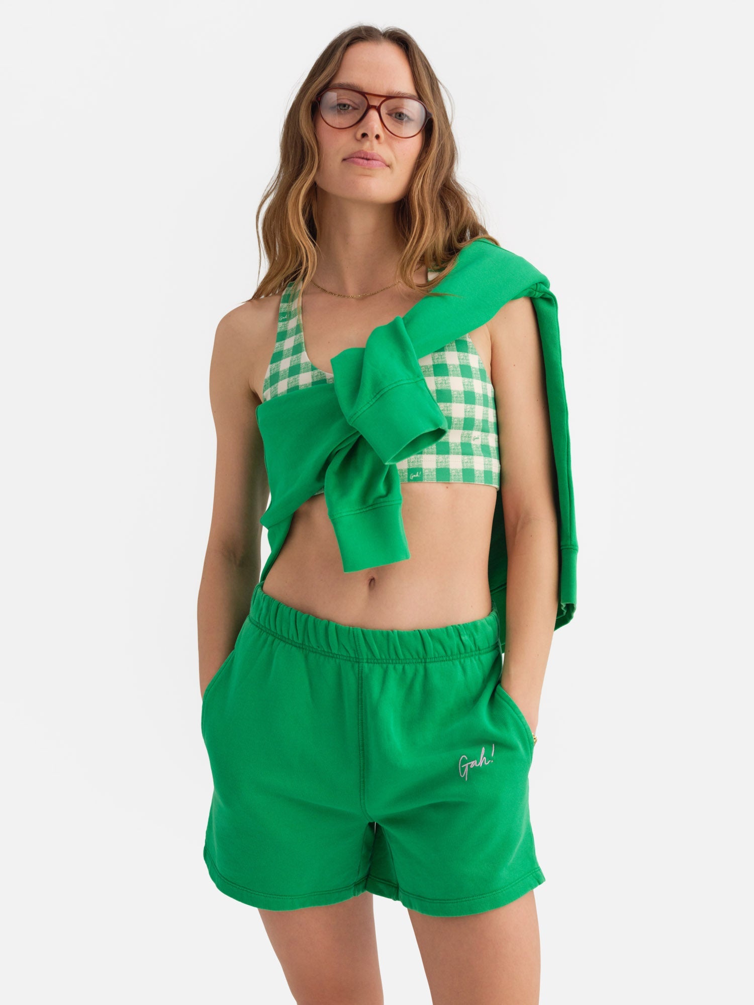 Organic Fleece Short | Basil