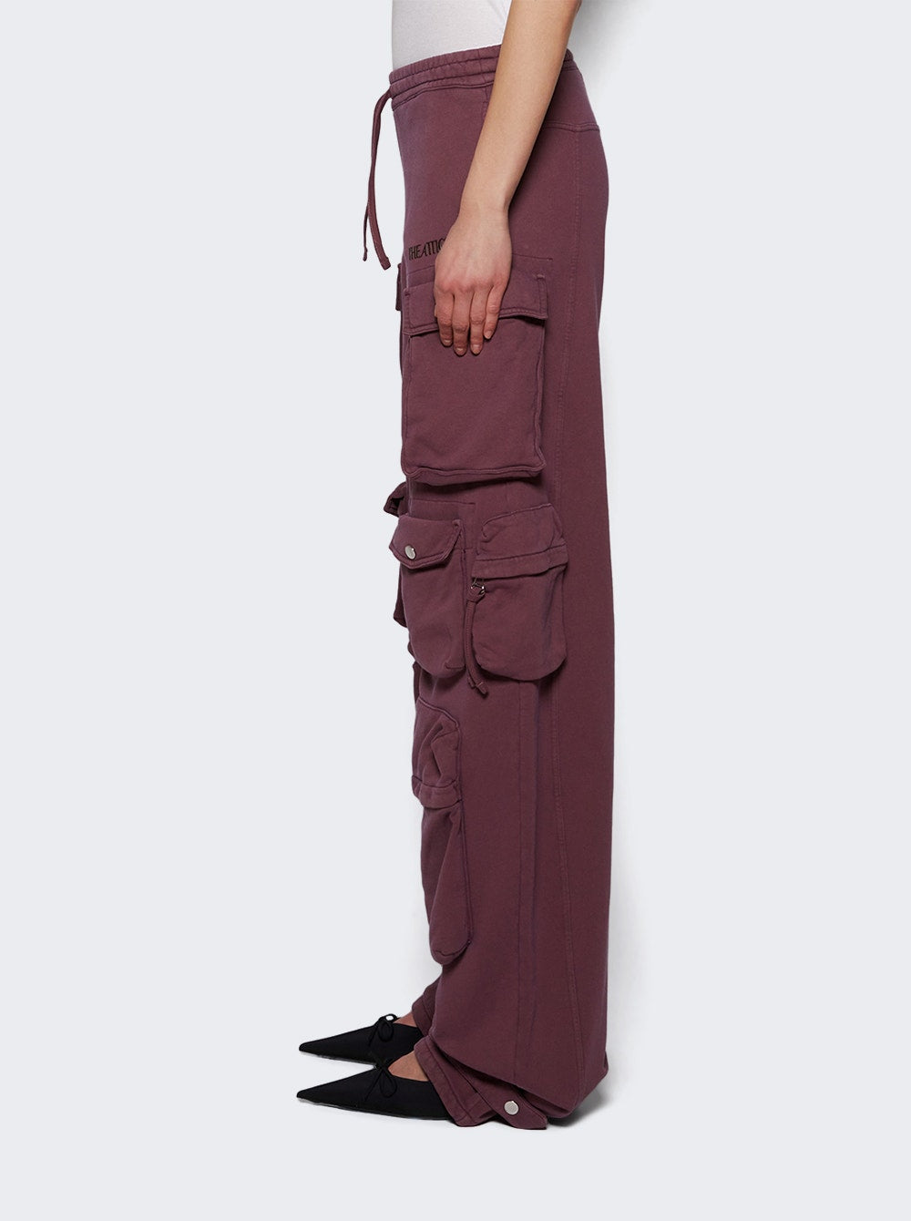 Women | The Attico | Fern Cargo Sweatpants Faded Mauve | Purple