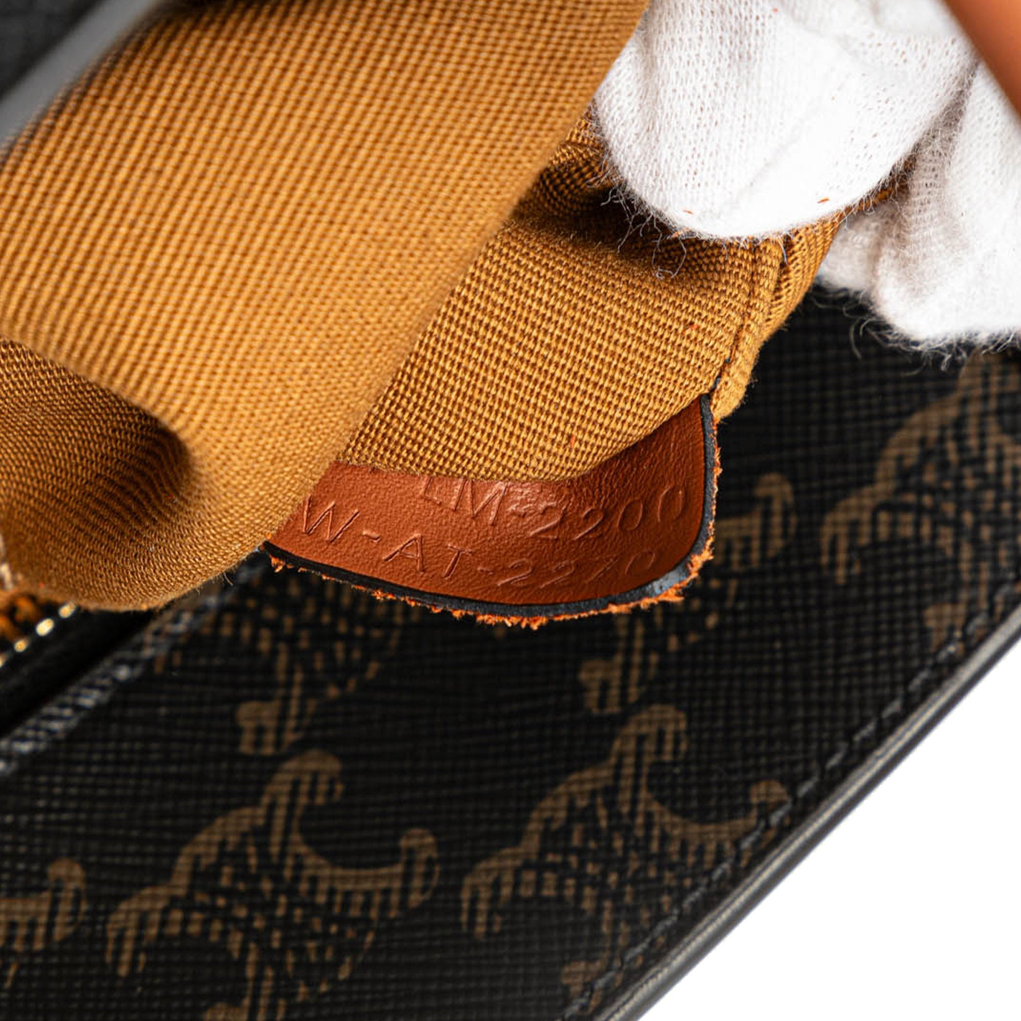 Celine | Pre-Owned Small Paris Print Triomphe Coated Canvas Vertical Cabas Tote | Brown/Dark Brown