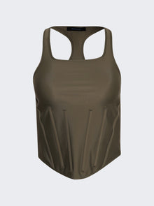 Women | Mugler | Corset Top Khaki