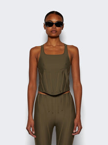 Women | Mugler | Corset Top Khaki