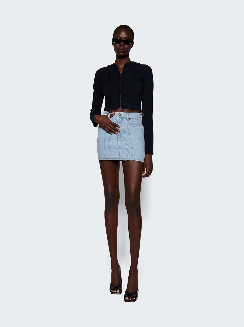 Women | Mugler | Denim Skirt Medium | Blue