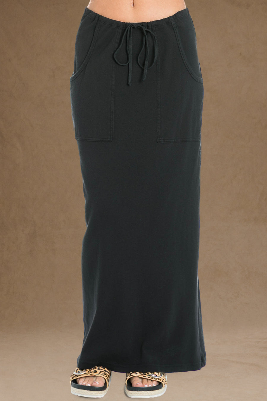 Women | Vintage Cargo Slim Skirt | Black