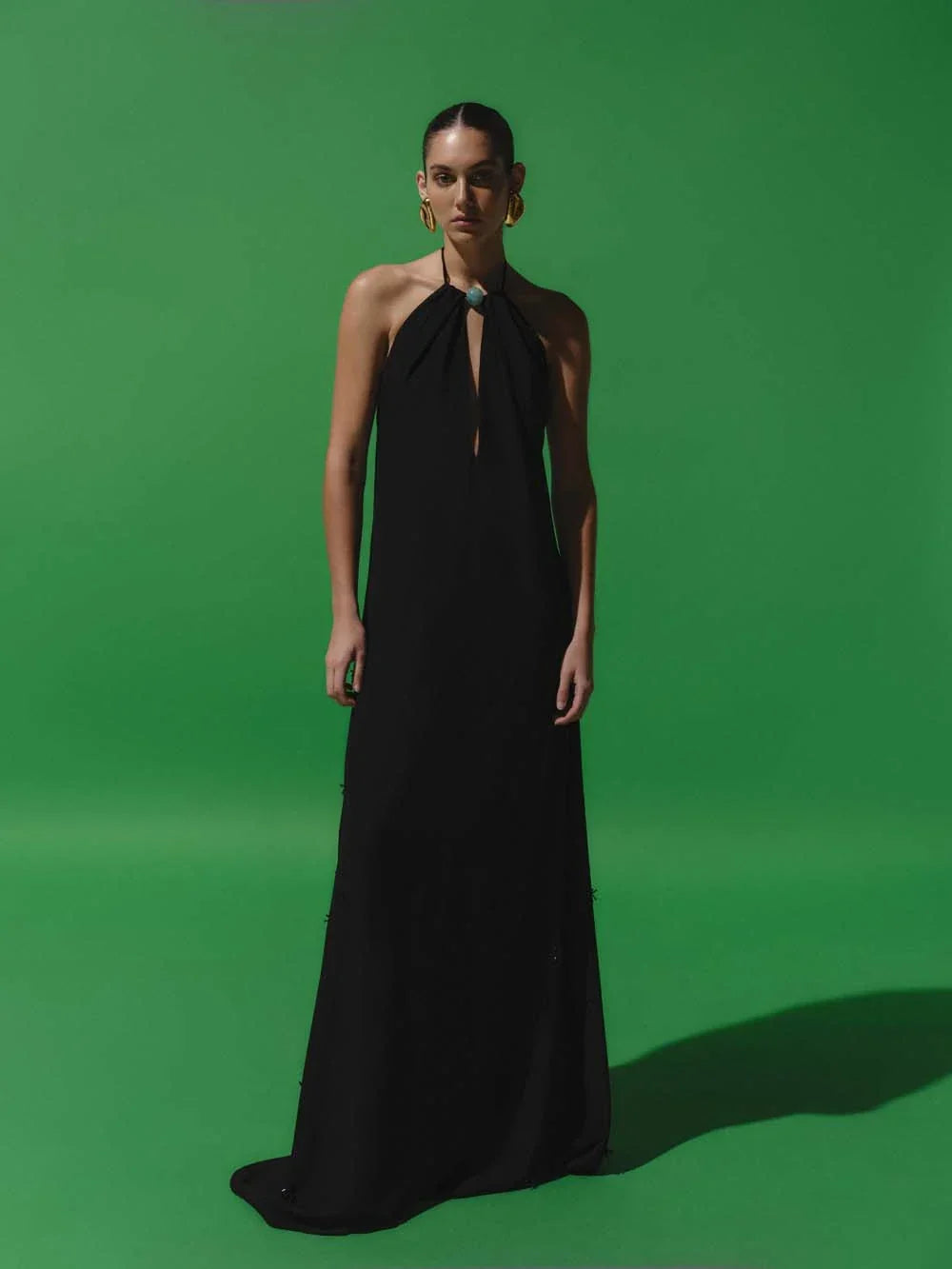 Rondine Maxi Dress | Black