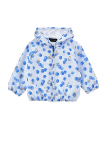 Boys | Windbreaker Jacket With Hood | Cloud/Bluette