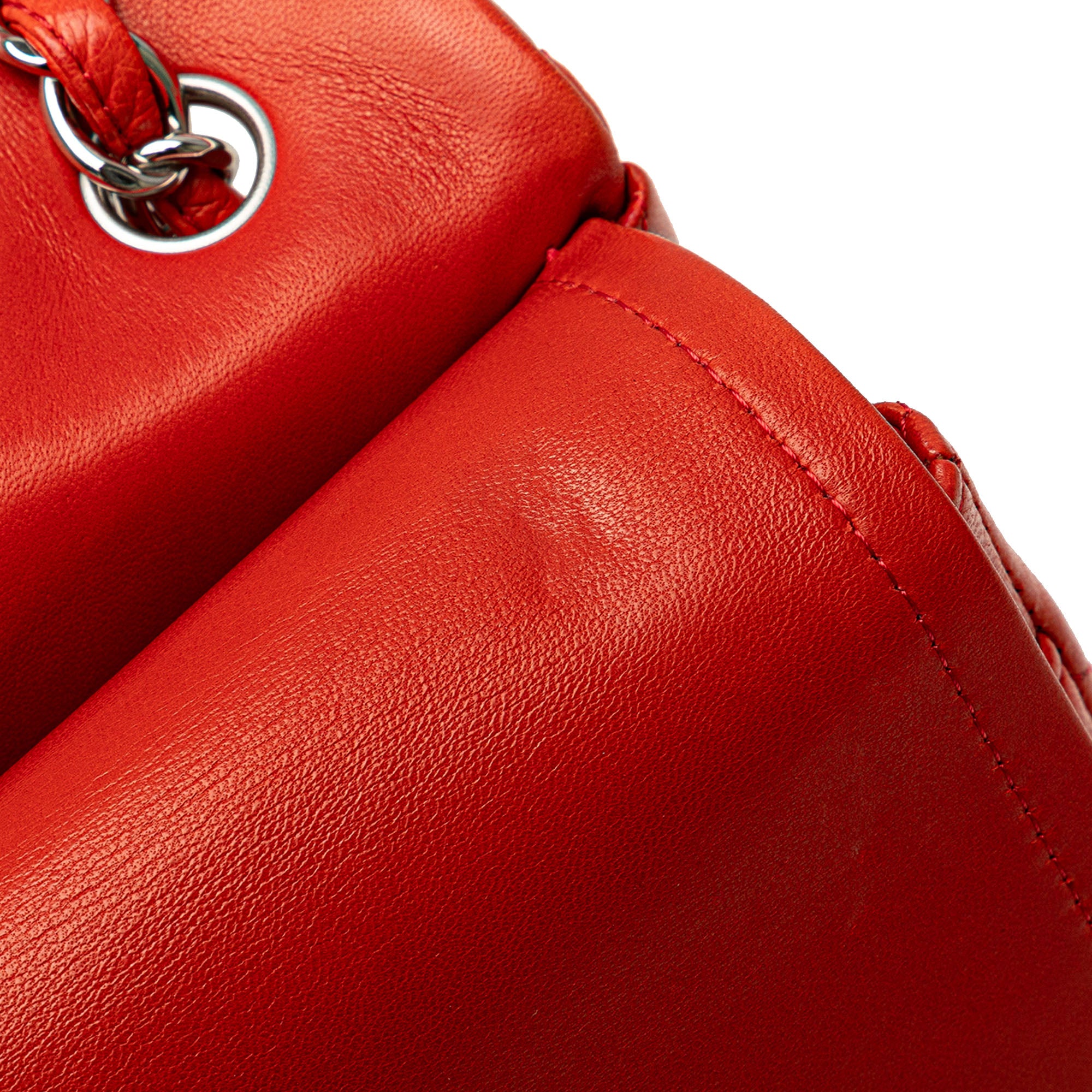 Chanel | Pre-Owned Jumbo Classic Lambskin Double Flap - I | Red