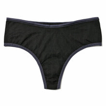 Movecalm Hi-Rise Thong | Black/Granite