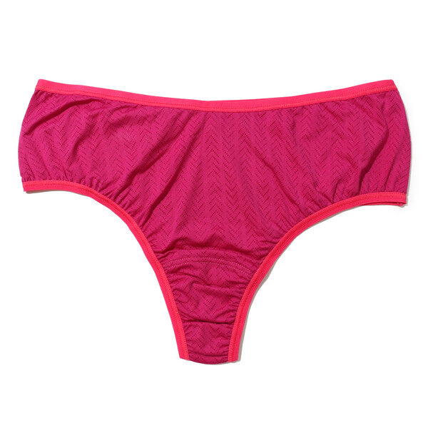 MoveCalm Hi-Rise Thong | Summerplum/Morning Glory