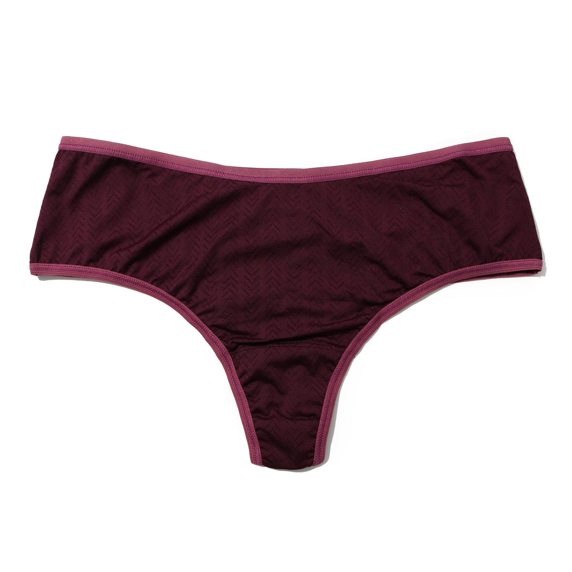 3-Pack MoveCalm Hi-Rise Thong | Pearl/Marshmallow - Dried Cherry/Damson Plum- Black/Granite