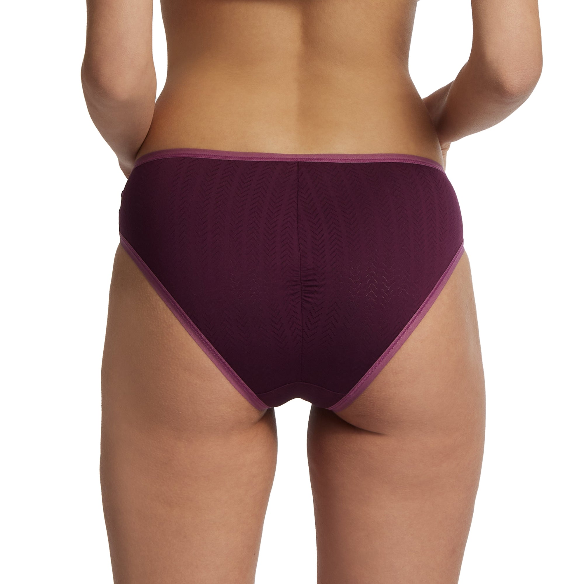 MoveCalm Rouched Brief | Dreid Cherry/Damson Plum