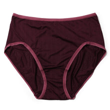 MoveCalm High Waist Brief | Dreid Cherry/Damson Plum