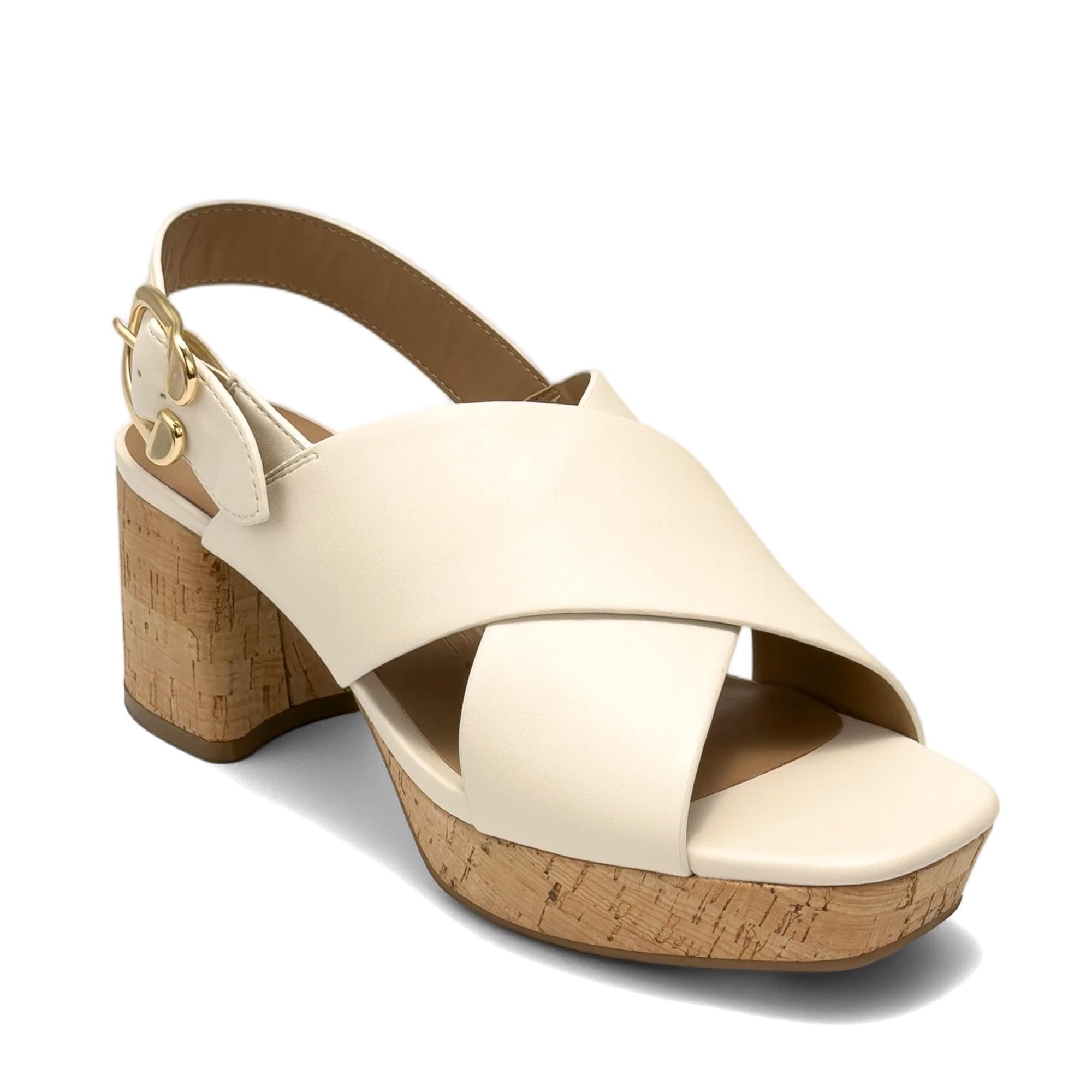 Pura Sandal Platform | Eggnog Faux Nappa