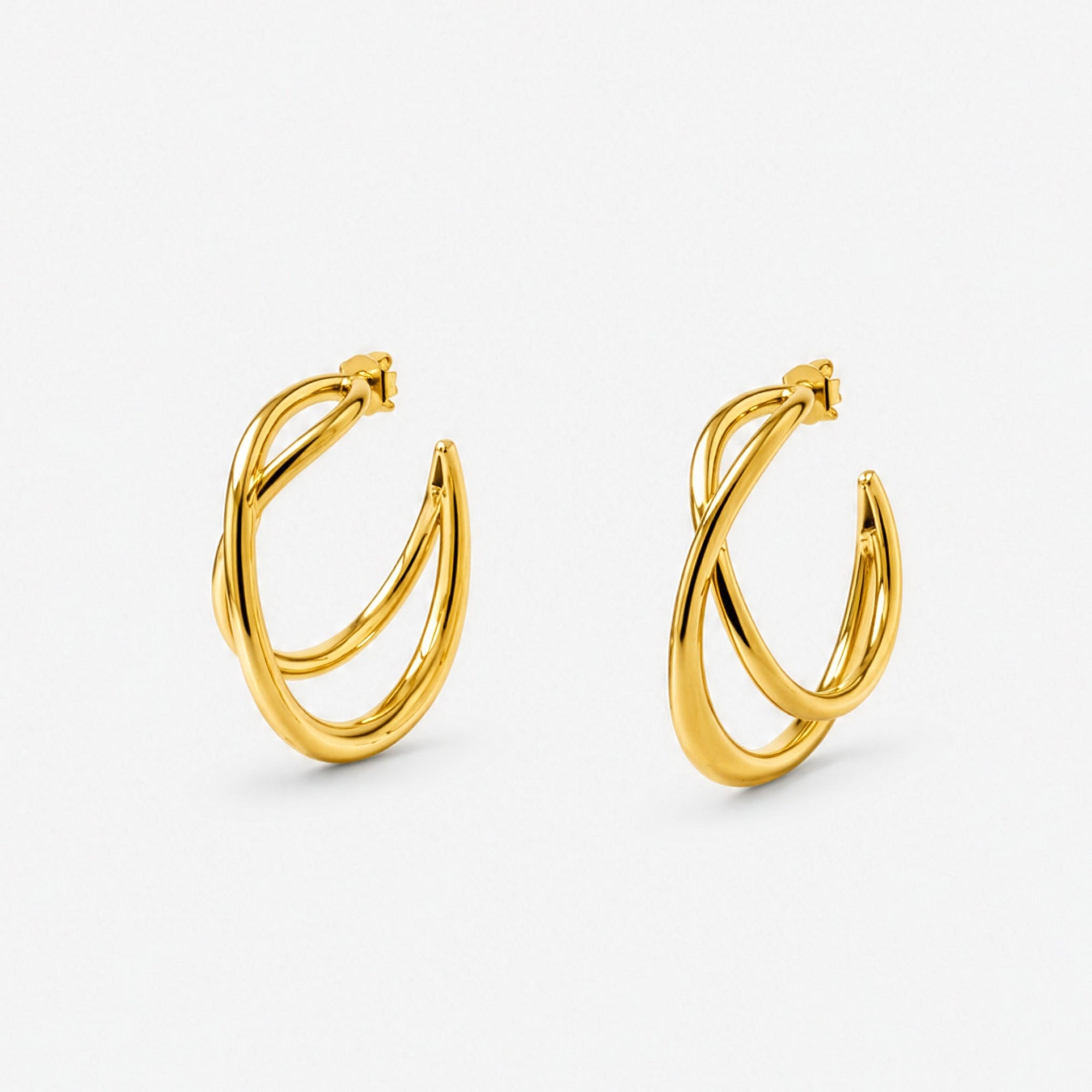 Eternity Earrings | 18K Gold Plated on Sterling Silver