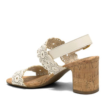 Glen Sandal Heel | Eggnog Perf Faux Nappa