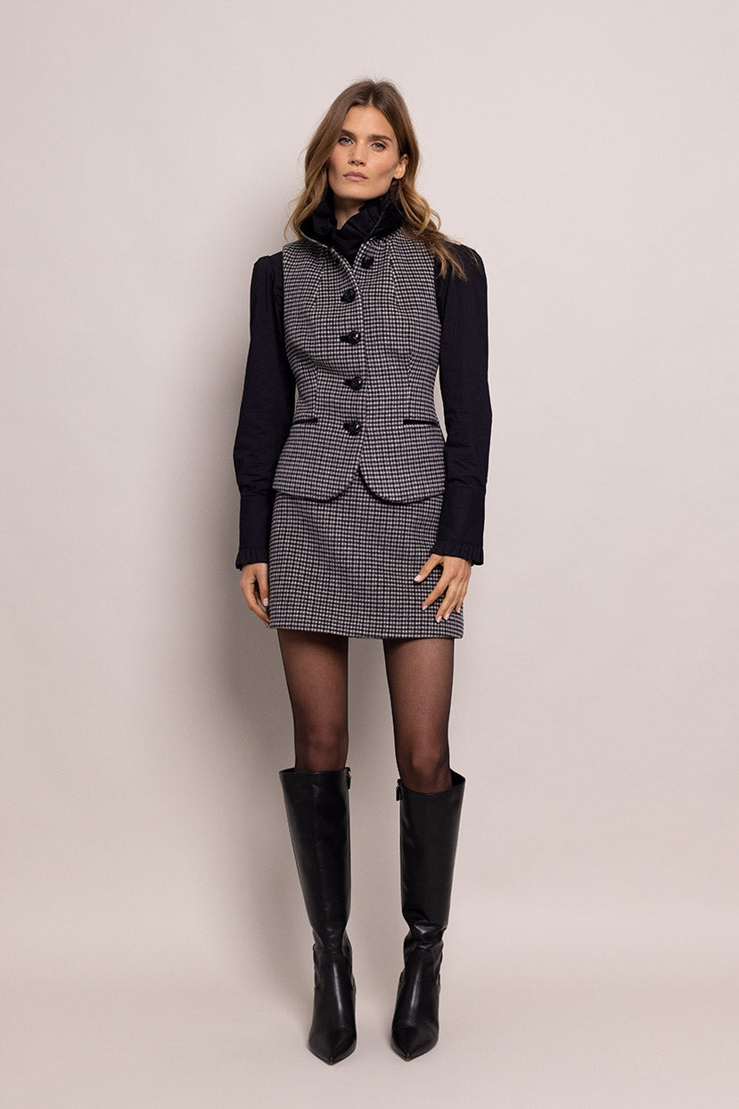 Vora Vest | Check Plaid