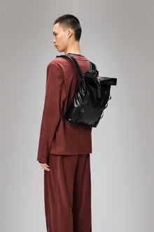 RAINS Sibu Rolltop Rucksack Mini Black 10L H39 x D10 x W27 cm Backpack