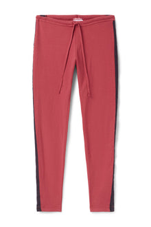 Women | Vintage Side Stripe Drawstring Legging | Crimson