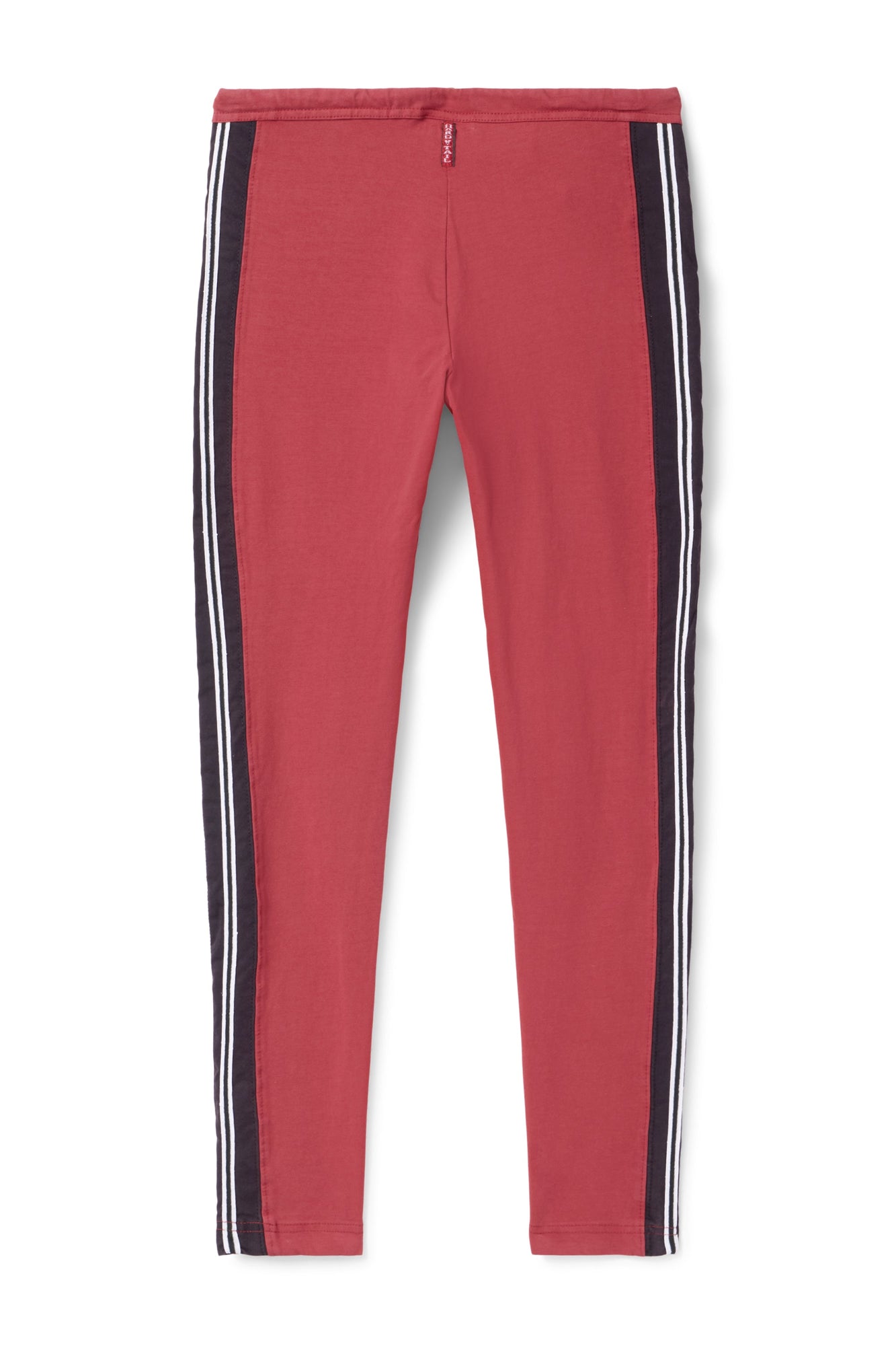Women | Vintage Side Stripe Drawstring Legging | Crimson