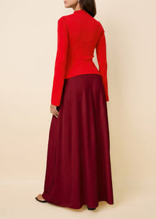 Womens | Soglio Dress | Apple Red/Cabernet
