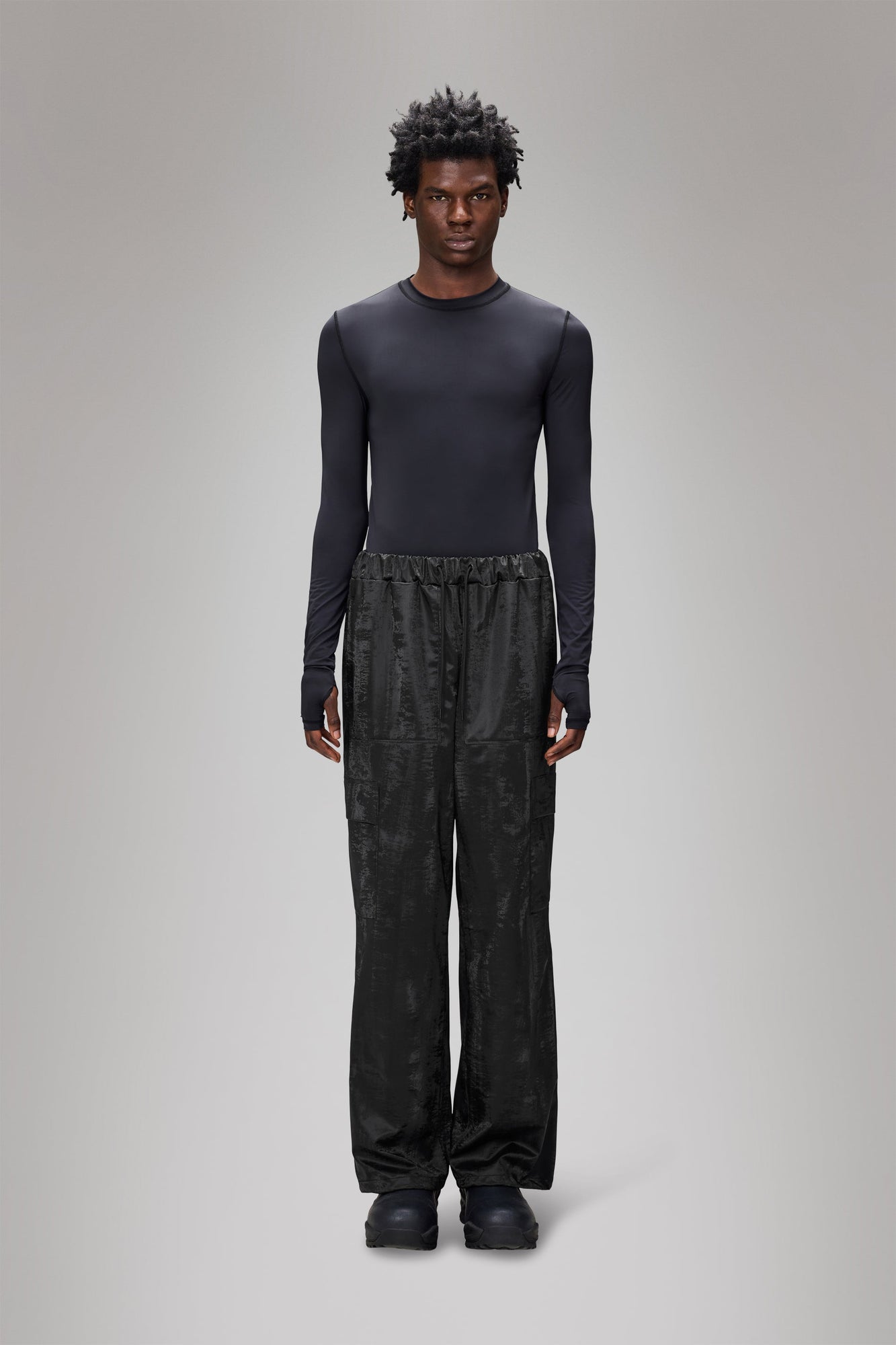 Rains Cargo Rain Pants Wide Coal Pants