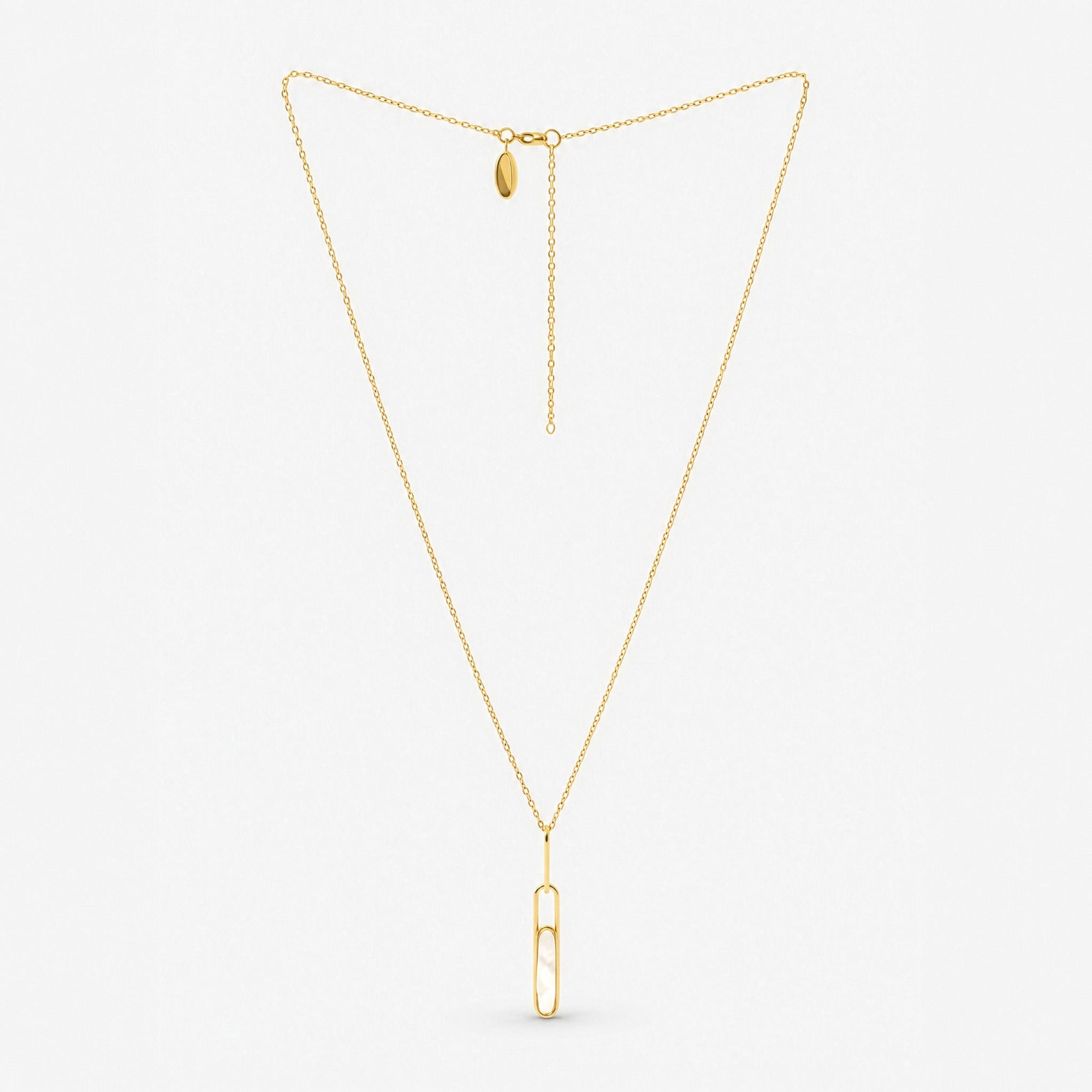 Reen Necklace | 18K Gold Plated on Sterling Silver | Mother of Pearl