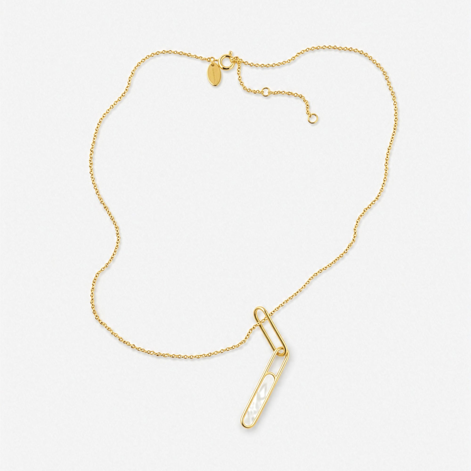 Reen Necklace | 18K Gold Plated on Sterling Silver | Mother of Pearl