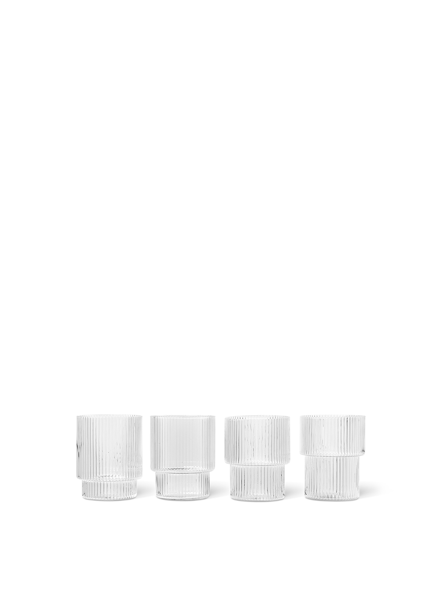 Ripple Glasses | Set of 4 | Clear